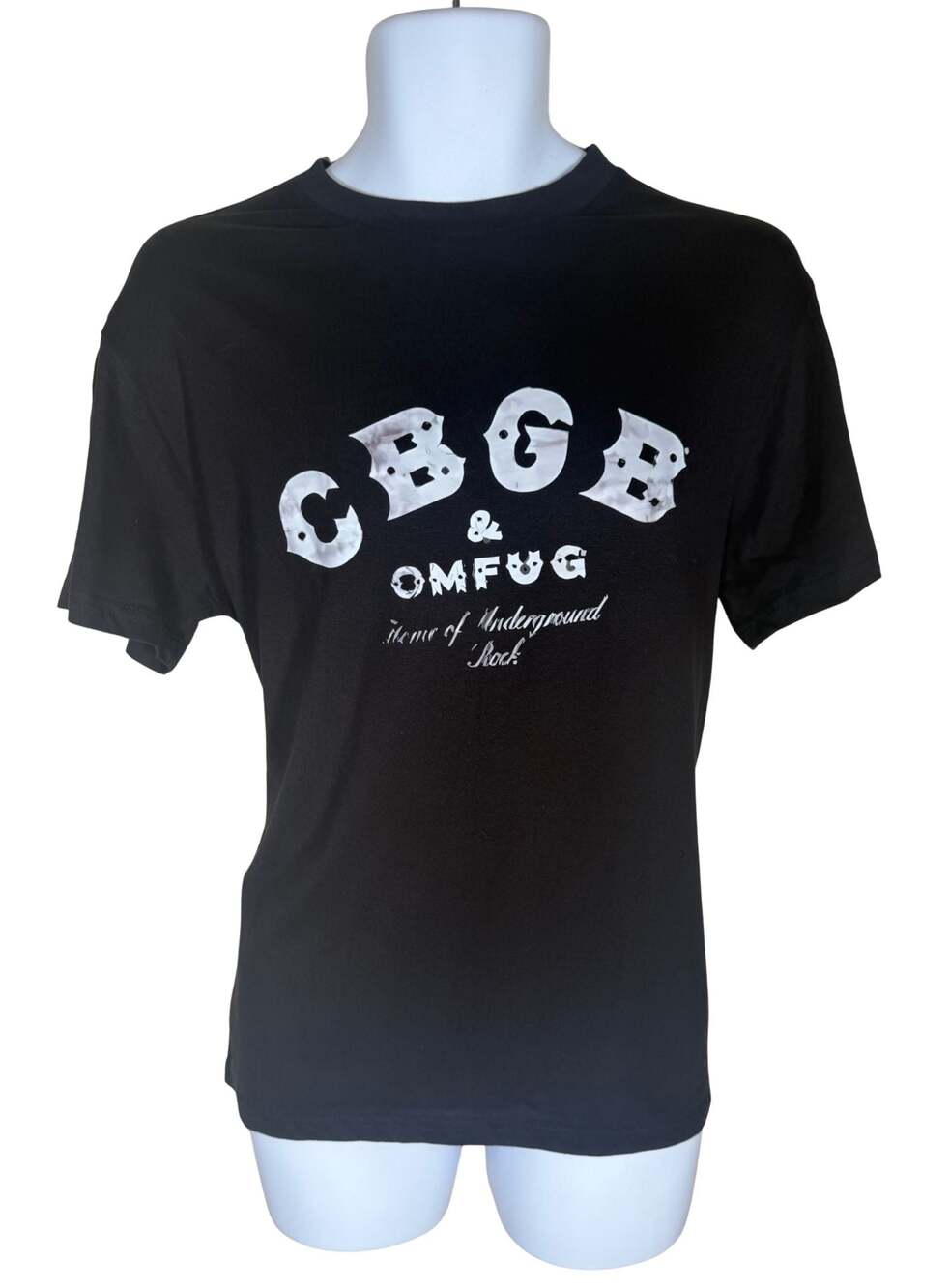CBGB & Home of Underground Rock Distressed Logo T-Shirt Black